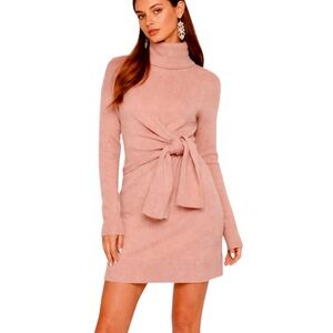 MORGAN DE TOI Dust Pink Sweater dress with tie detail size M